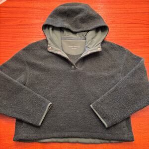 Outdoor Voices Women's Green Pull Over Hoodie Fleece Jacket Size Small